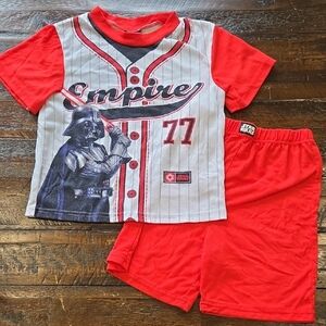 Star Wars Empire Red and Gray Kids Pajama Set Size 6